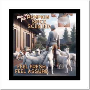 New Pumpkin Spice Adult Diapers Posters and Art